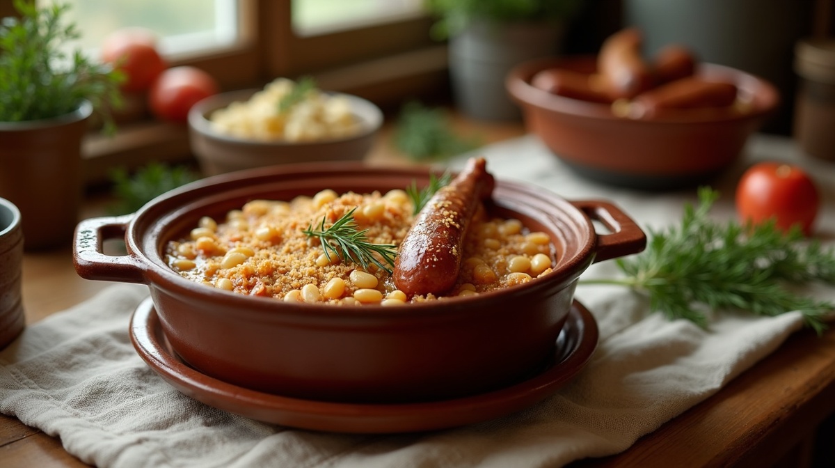 Cassoulet toulousain authentique préparé par Juliette Martin