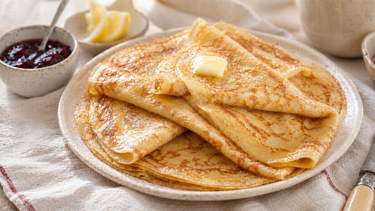 Crêpes françaises moelleuses