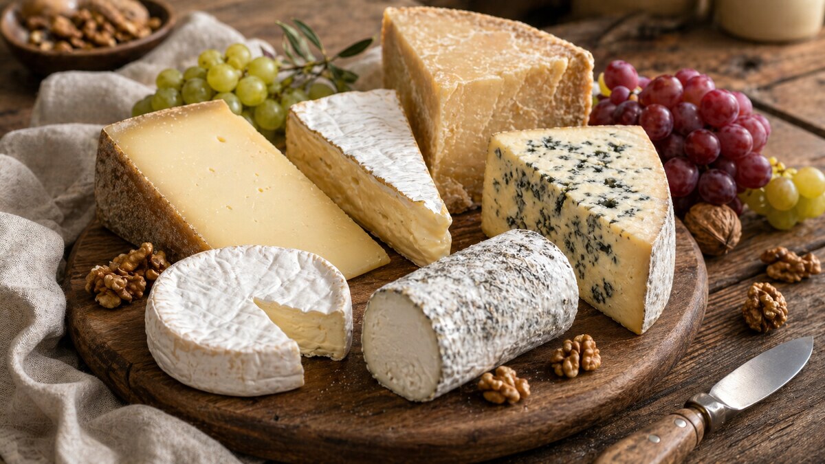 Produits du terroir illustré par fromages français incontournables