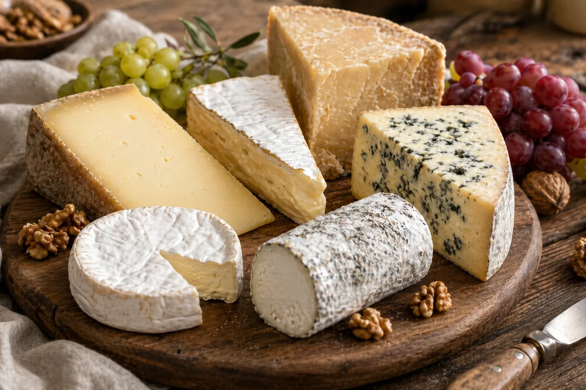 Fromages français incontournables en préparation Préparation de Fromages français incontournables avec produits français