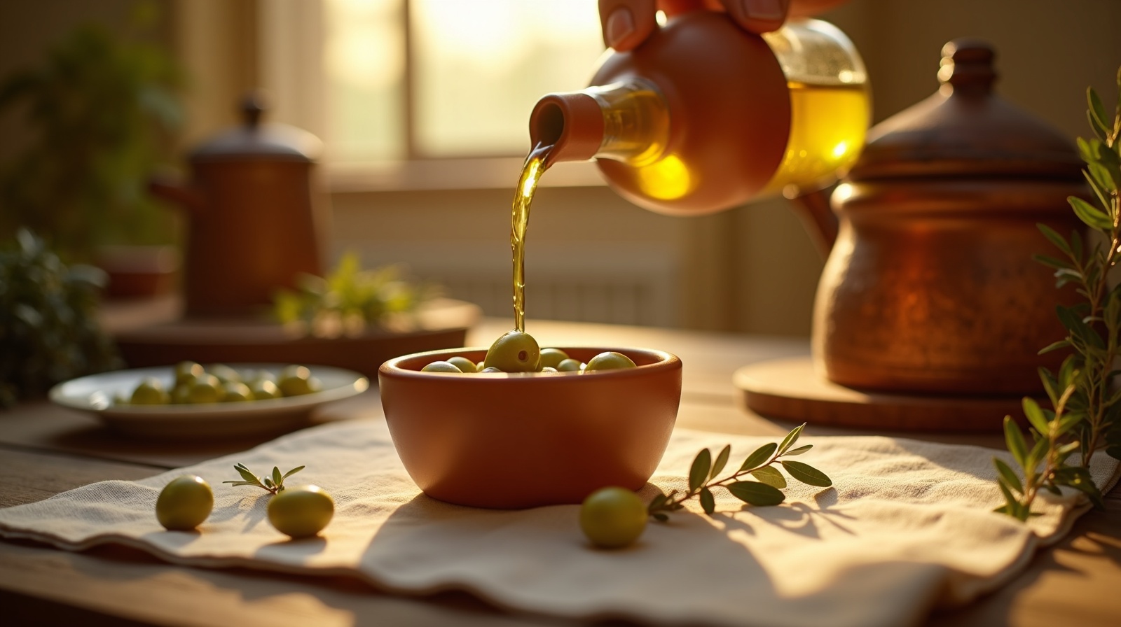 Préparation de Huile d'olive de Provence AOP avec produits français