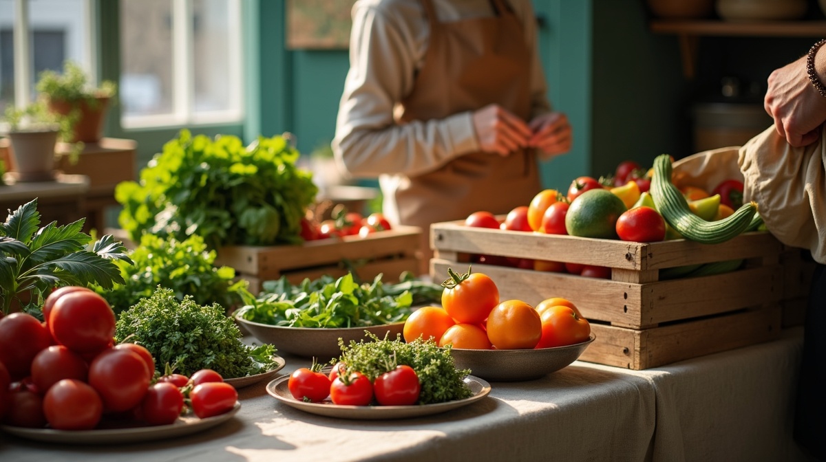 Marchés paysans en Île-de-France préparé par Juliette Martin
