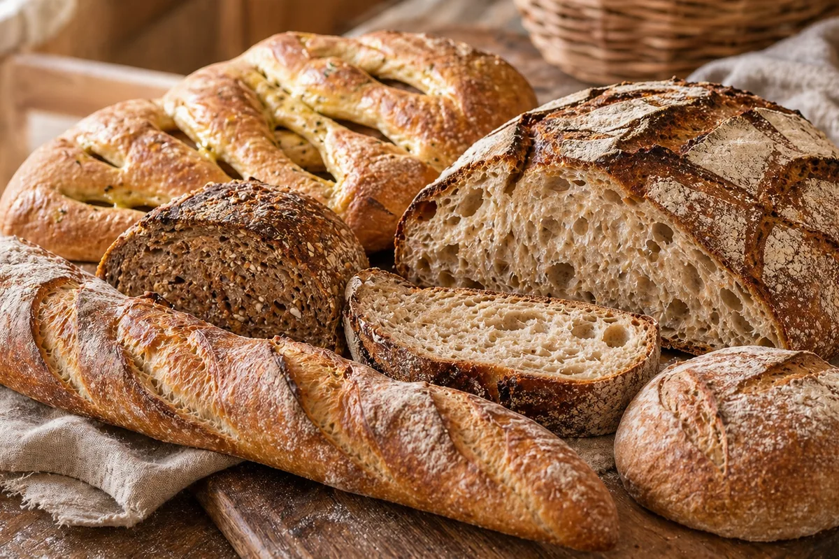 Préparation de Meilleurs pains français artisanaux avec produits français