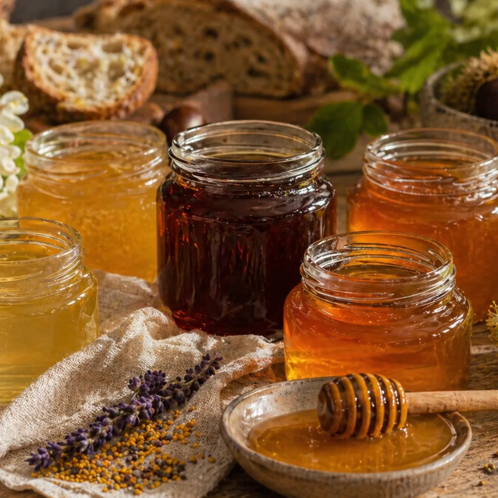 Détail de Miels français régionaux Détail gourmand de Miels français régionaux