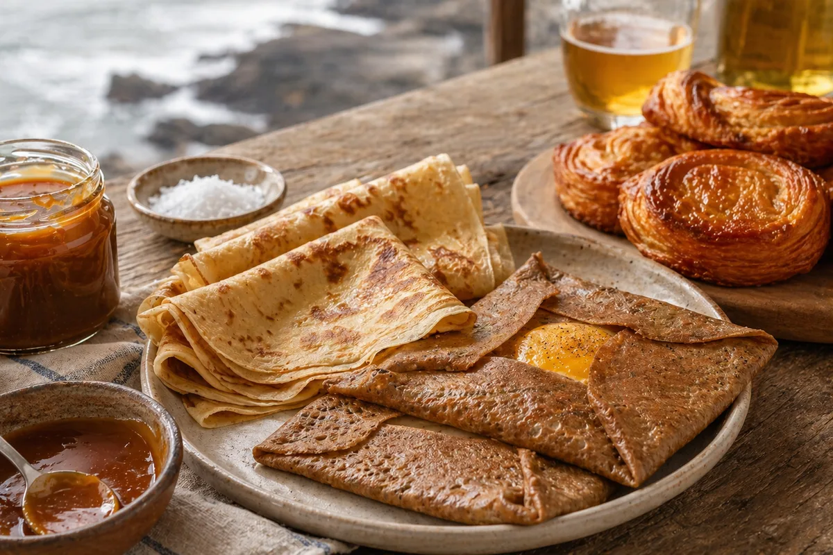 Spécialités gourmandes de Bretagne en préparation Préparation de Spécialités gourmandes de Bretagne avec produits français