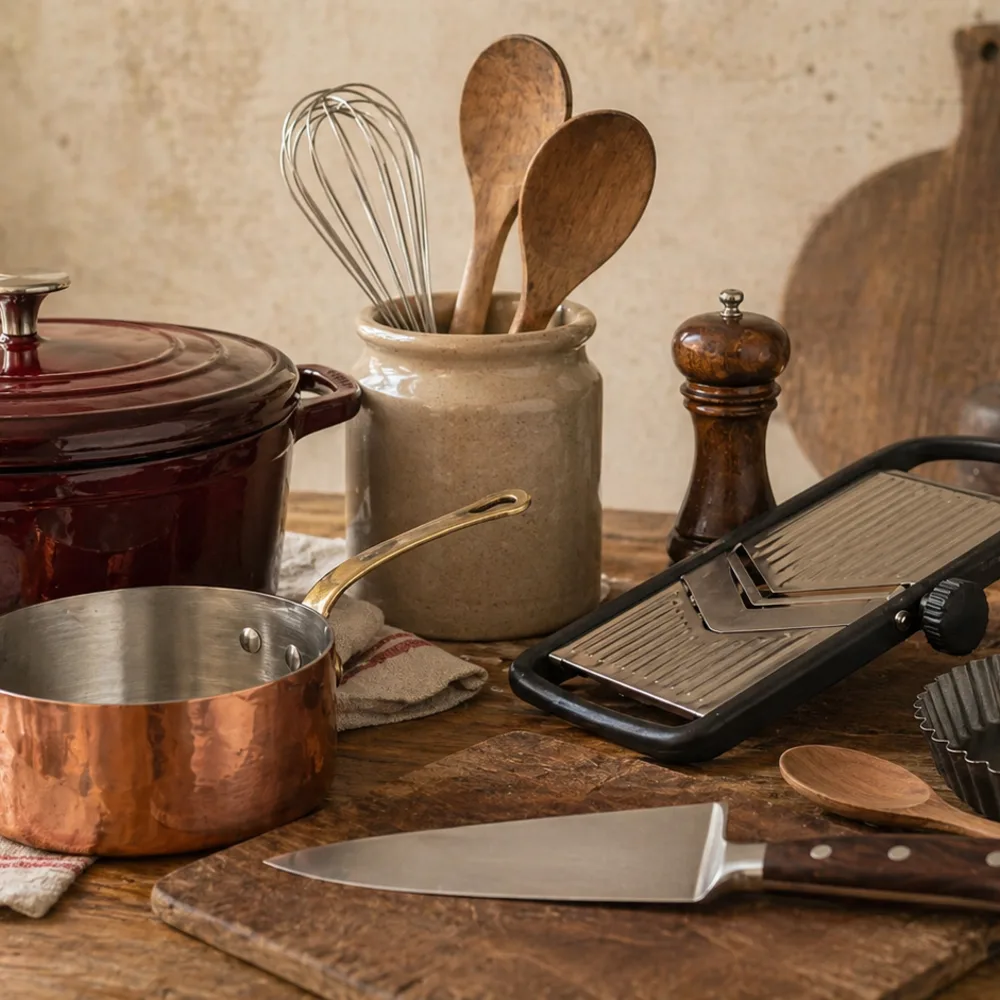 Détail de Ustensiles cuisine française Détail gourmand de Ustensiles cuisine française